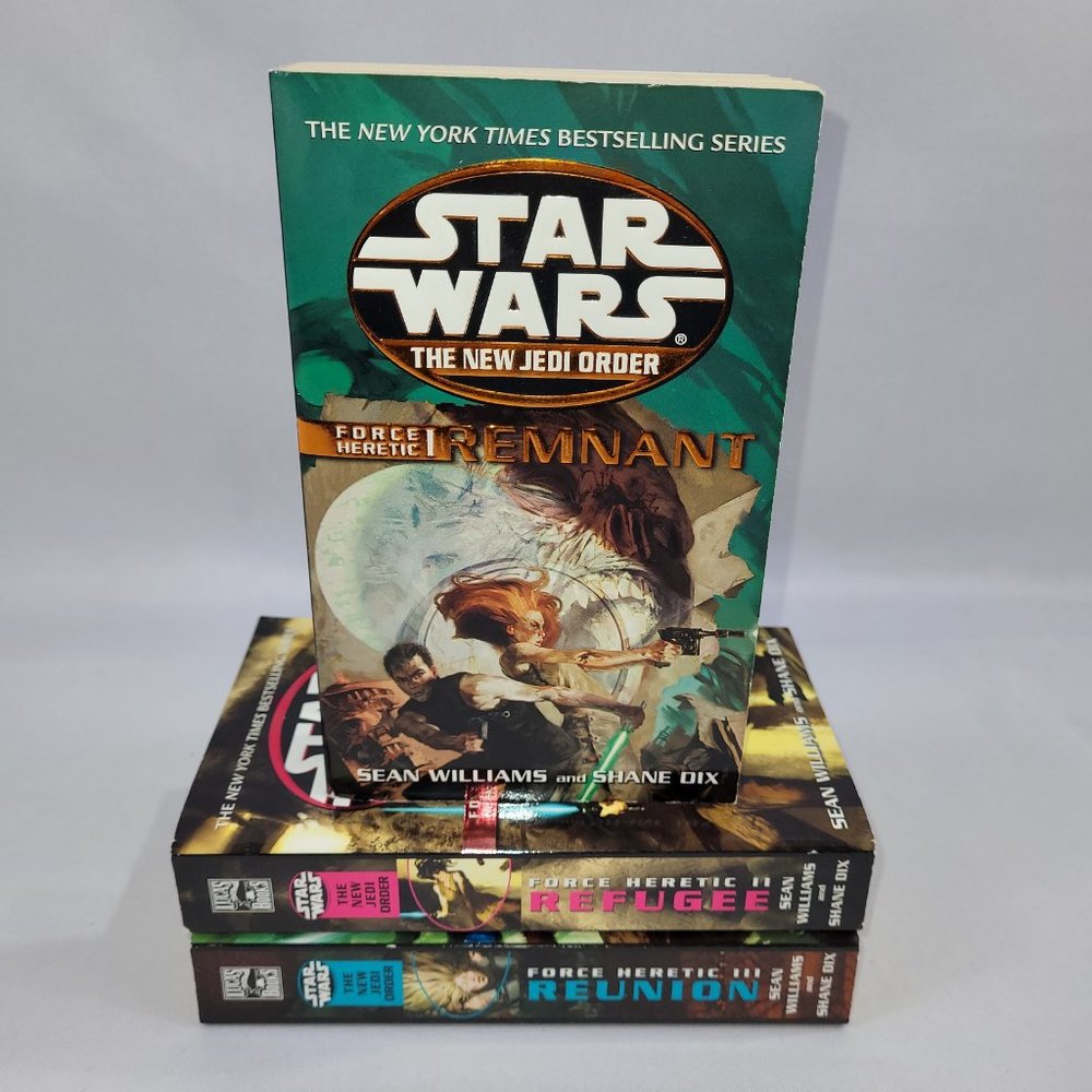 Star Wars Force Heretic 1-3 Complete Trilogy New Jedi Order Softcover Book Set